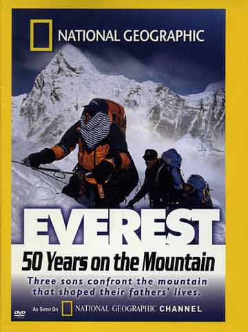 
Peter Hillary with Pumori in background - Everest: 50 Years on the Mountain (National Geographic) DVD cover
